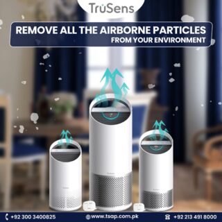 remove all the airborne particles from your environment 
Maintaining quality air indoors is no more a challenge. TruSens presents one of the best air purifiers in town. These remove over 99.7% of the airborne particles contaminating the air, allowing everyone to consume fresh and healthy air indoors
Order now: www.tsap.com